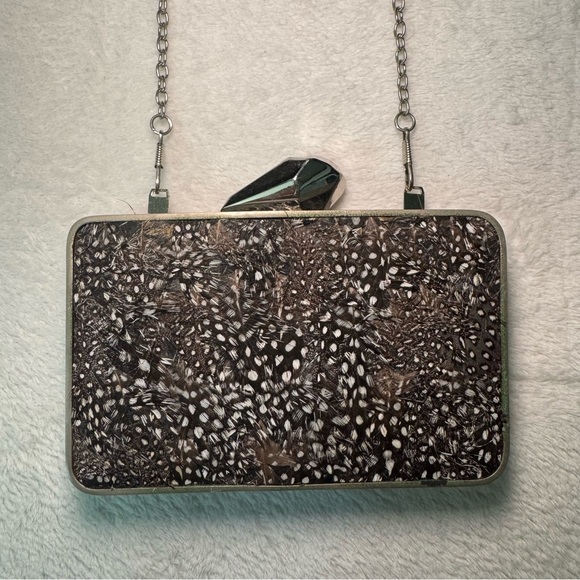 Vintage Kotur Peacock and Snakeskin Evening Clutch Crossbody Bag - Picture 2 of 11